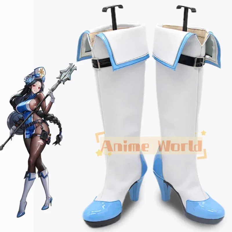 Goddess Of Victory: Nikke Maiden Ice Rose Shoes Косплей Хэллоуин Карнавальные сапоги на заказ Madec;3.k'6;d.a;