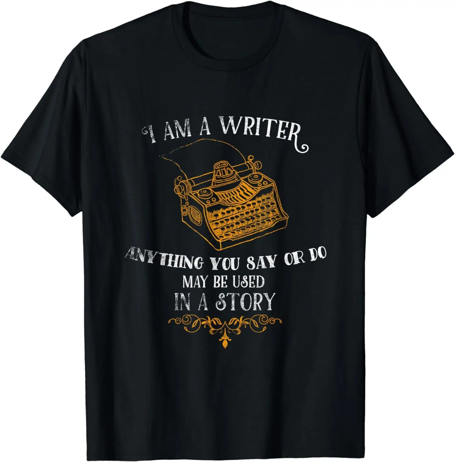 Футболка унисекс с забавным надписью «I Am A Writer»