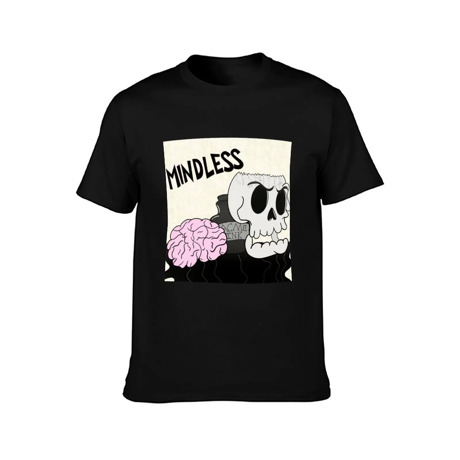 Фото Футболка Richie Inkwell Mindless, футболки для мужчин, комплект из хлопка, забавные футболки, хлопковая футболка №2