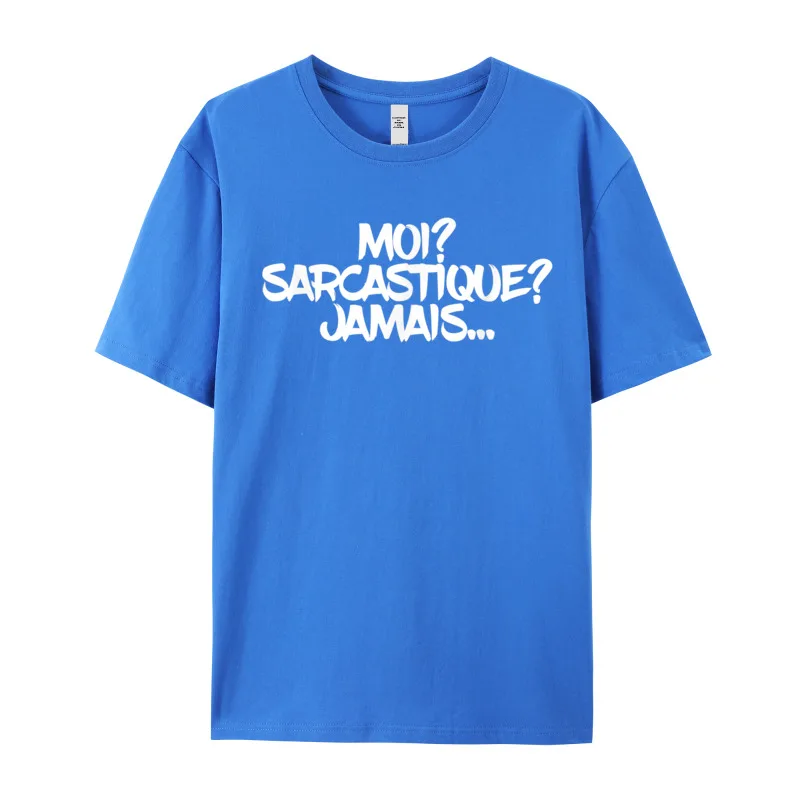 Фото Moi Sarcastique Jamais Funny Cute Tshirts Gift Idea Printed Autumn Tops Tees Short Sleeve Newest Tee Shirt Crew Neck 100% Cotton №3