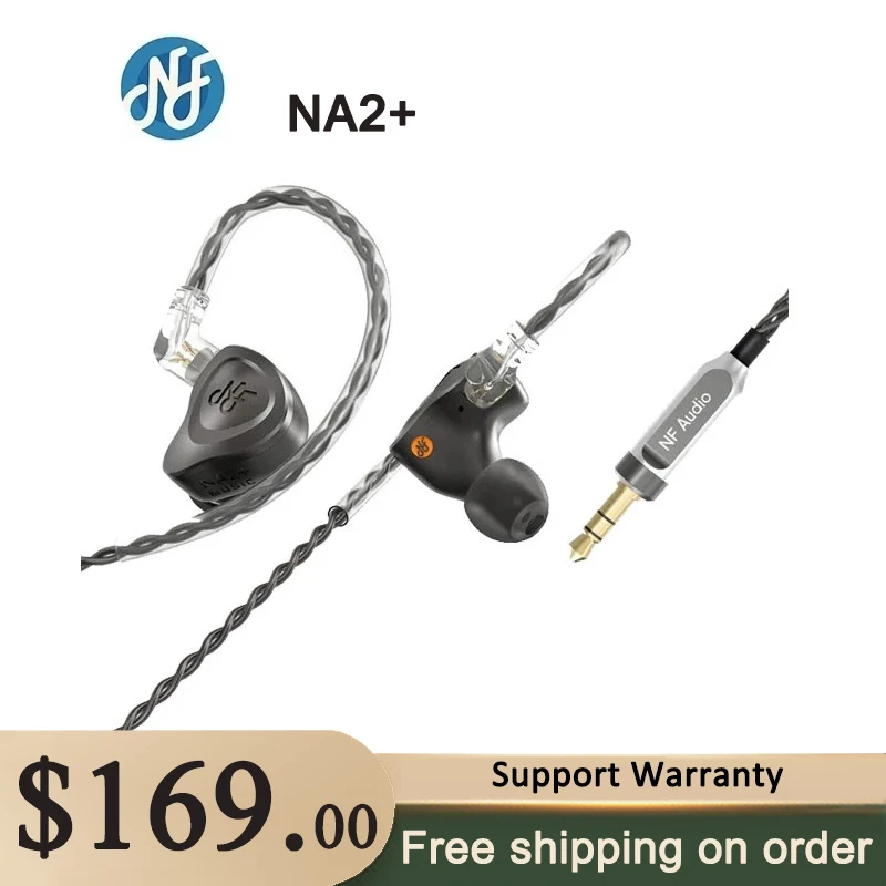 NF AUDIO NA2 + полостные динамические алюминиевые Hi-Fi музыкальные басовые наушники с монитором наушники для аудиофилов Earbuds NM2 NM2 + 2-контактный кабель 0,78 мм