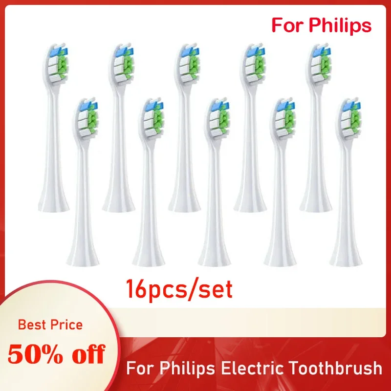 Сменные насадки для зубной щетки Phil Sonicare HX3 HX6 HX9, серия HX3210 3211 6150 6500 6510 6530 9342 6730 (art.: 3920d133b21ce) - 3920d133b21ce