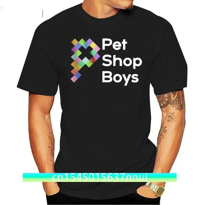 Редкая Мужская футболка из PSB Pet Shop с логотипом, размер от S до 2XL