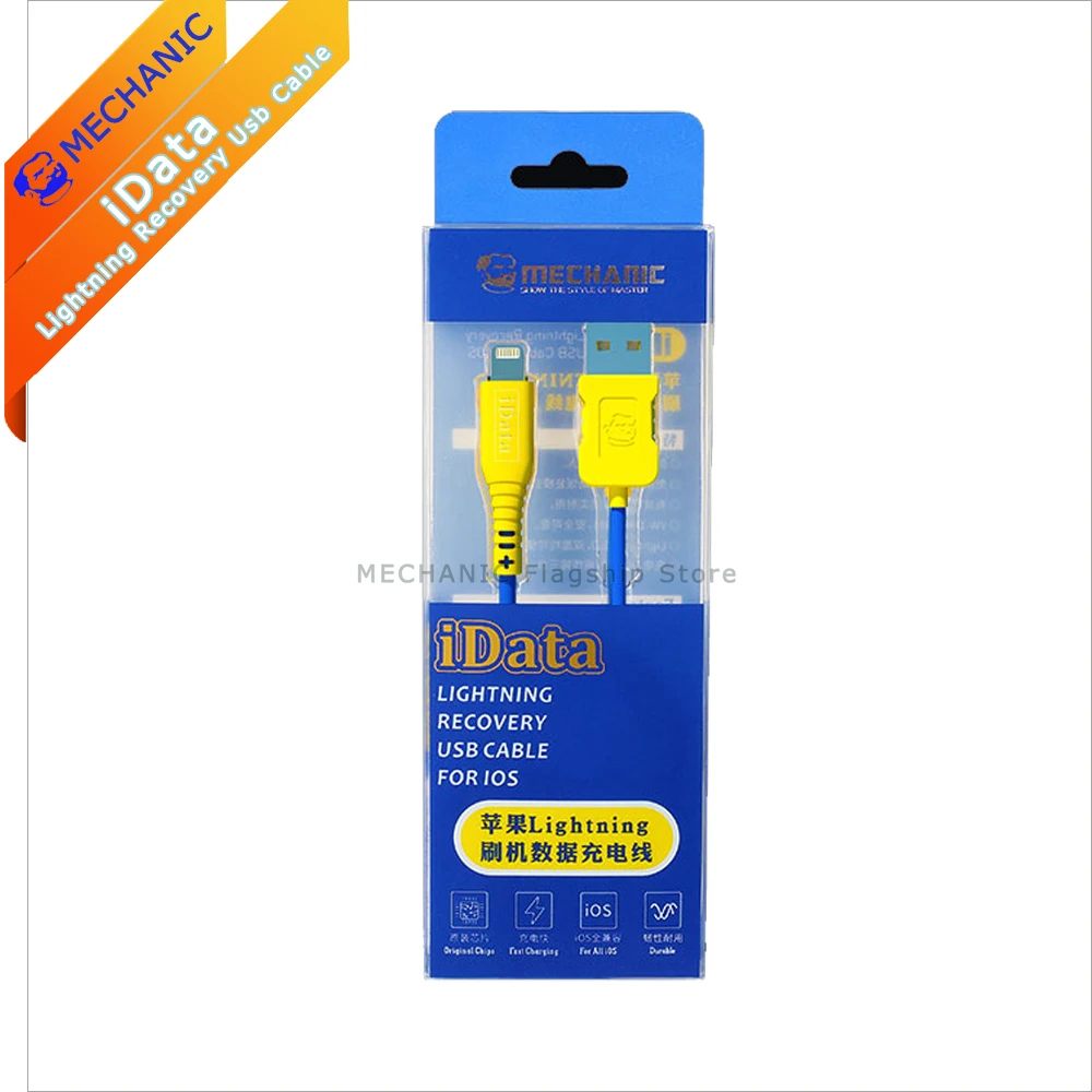 USB-кабель MECHANIC iData с функцией восстановления Lightning для IOS, кабель с режимом автоматической передачи данных для зарядки телефона