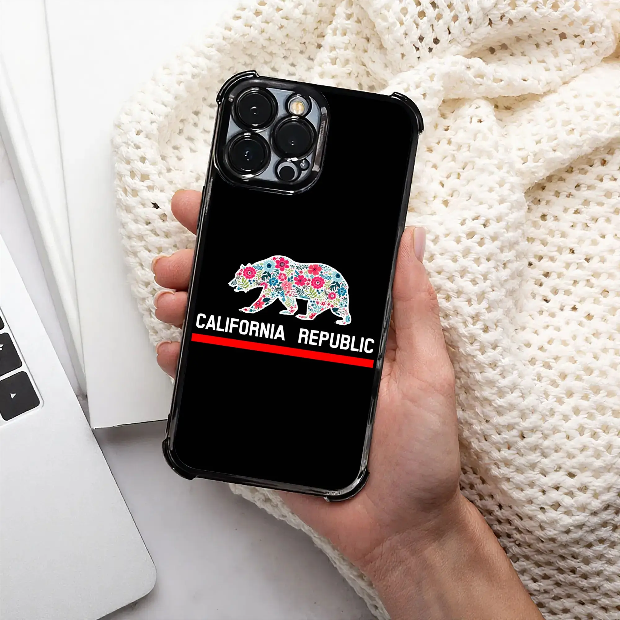 Чехол для телефона California Republic в винтажном стиле Cali Life с гальваническим покрытием для iPhone (различные модели)