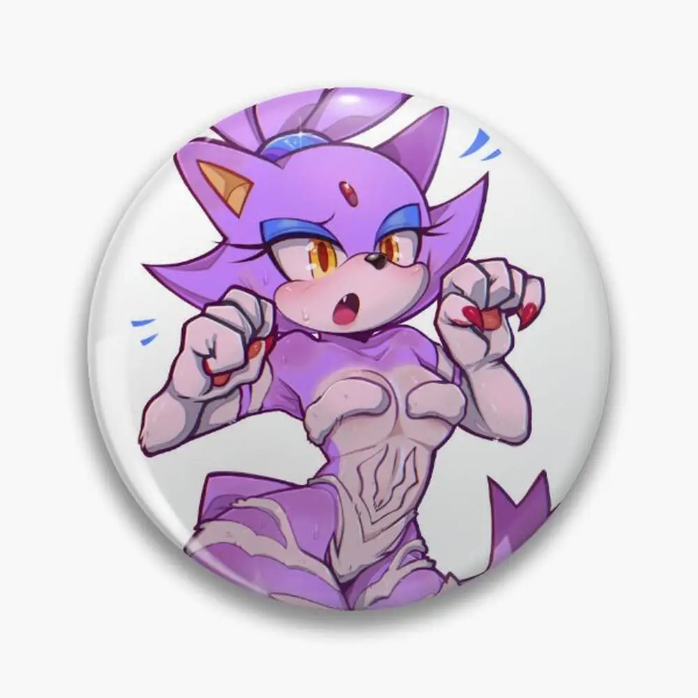 Blaze the Cat design Felicia, броши на булавке, ювелирные изделия, аксессуары, индивидуальная брошь, модные значки на лацкан