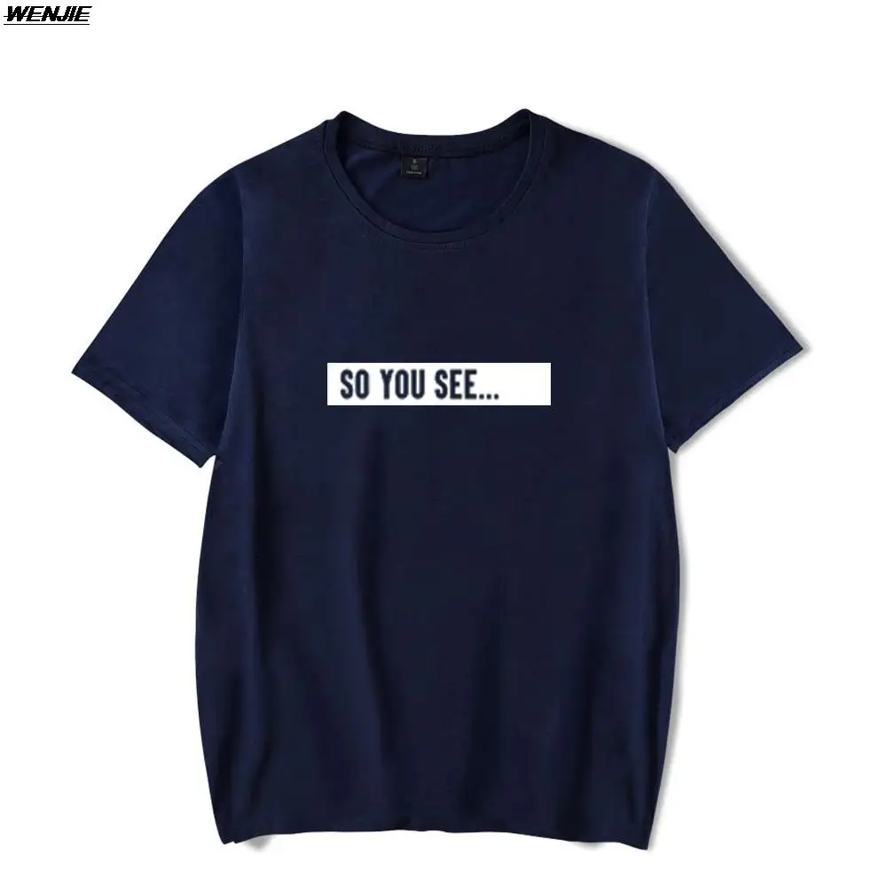 Фото Футболка So You See Dhar Mann Merch с круглым вырезом, летняя женская и мужская футболка с короткими рукавами, уличная одежда в стиле Харадзюку, кавайная детская одежда №5