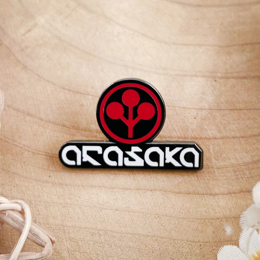 Брошь с логотипом организации корпорации Arasaka, значок для приключений, булавка, аксессуар, периферийные устройства для игрока, коллекционный подарок