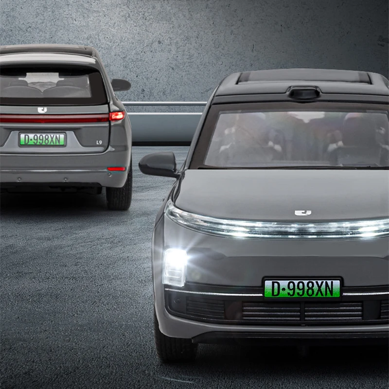 Фото 1:32 LEADING IDEAL L9 Alloy New Energy Модель автомобиля Литье под давлением Металлические электромобили Модель автомобиля Моделирование Звук Свет Детская игрушка в подарок №2