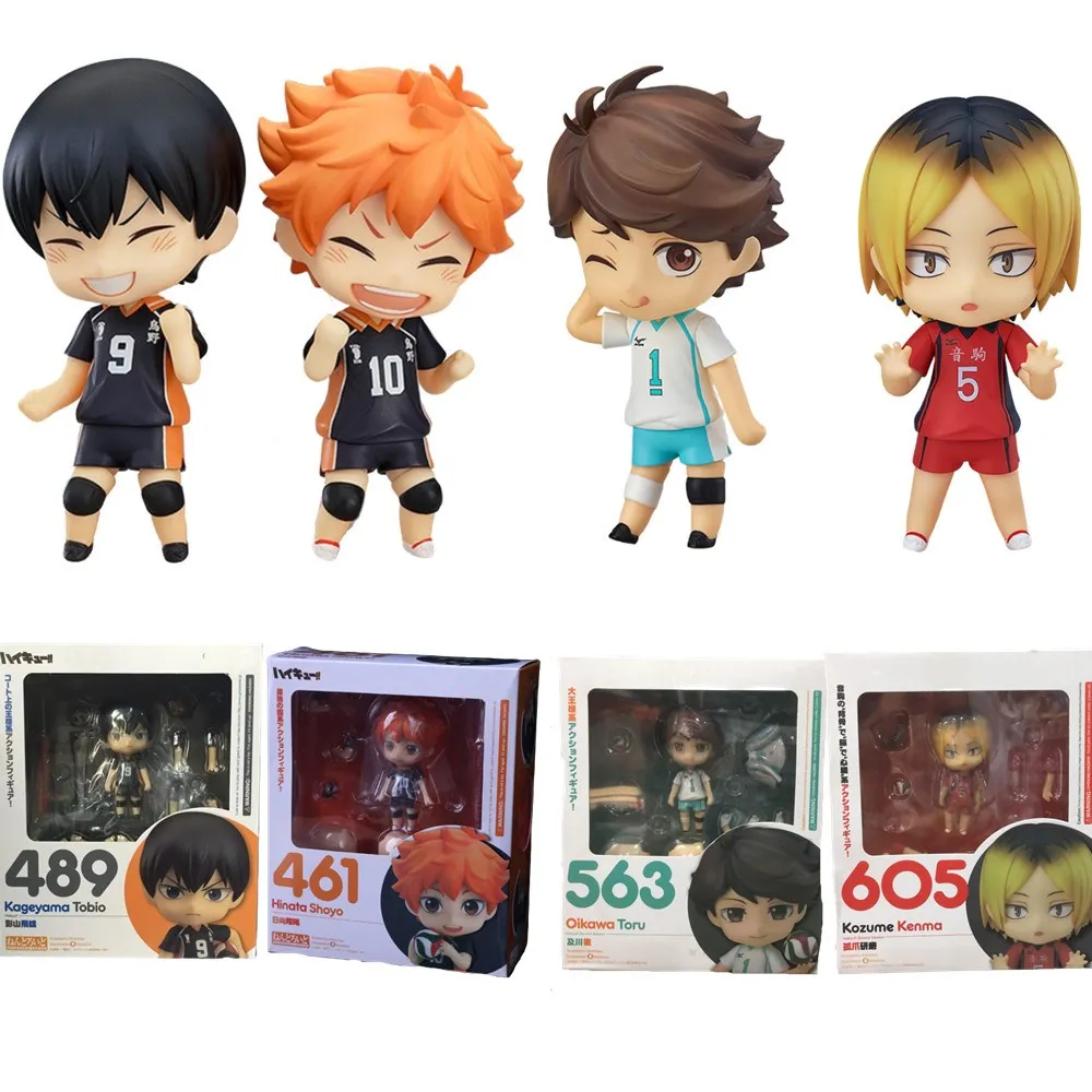 Haikyu аниме фигурки Hinata Shoyo Kageyama Tobio Oikawa Tooru Kozume Kenma унисекс спортивные тематические милые игрушки моде...