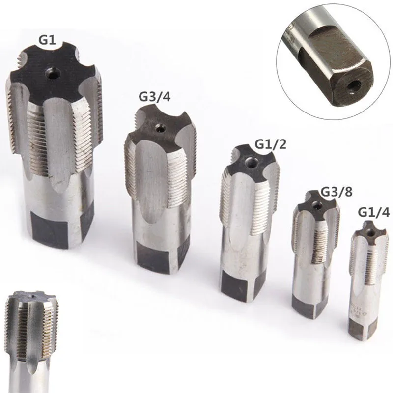 G1/2 G1/4 G1/8 G3/8 G3/4 резьбовой кран 55 градусов насадка на трубу G Метчик ручная нарезающая Труба Резьбонарезной станок Инструменты для резьбы