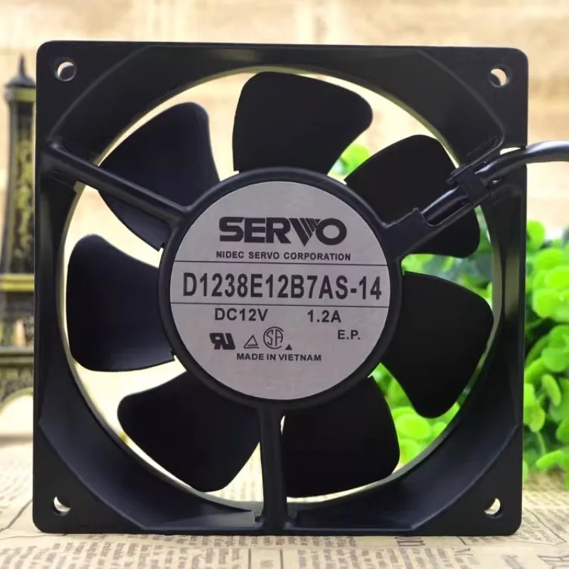 Новый охлаждающий вентилятор для SERVO D1238E12B7AS-14 12038 12 В 1,2 А 12 см охлаждающий вентилятор 120*120*38 мм