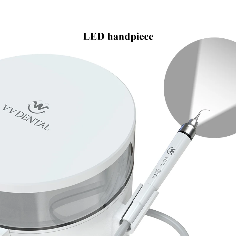Ультразвуковой скалер Портативное оборудование для чистки стоматолога VEW 5 LED Многофункциональный Очень низкие цены Почтовые расходы в комплект не входят