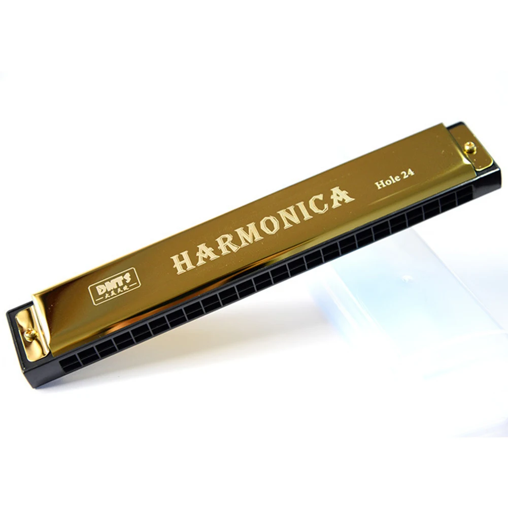 Фото Ротовая гармошка, металлическая, красная, серебристая, 100 г, с коробкой, 18 см * 3 см №2