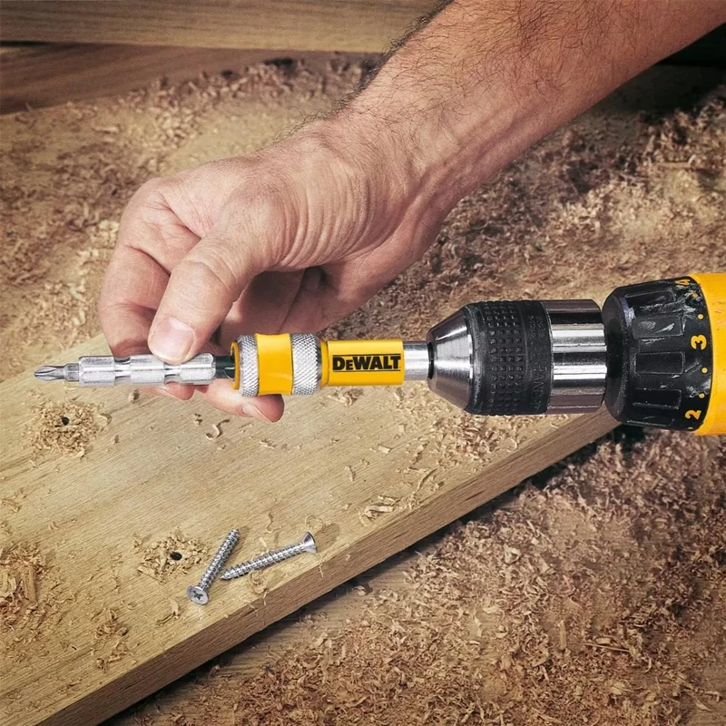 DEWALT DW2700/DW2701/DW2702 Набор сверл с зенковкой по дереву 2-в-1 — 6/8/10 мм, шарнирный привод, для деревообработки и DIY, прочный