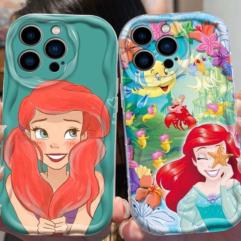 Чехол для телефона из ТПУ с рисунком Русалочки, Принцессы Диснея для Apple iPhone 15 14 13 12 11 XS XR X Pro Max Plus