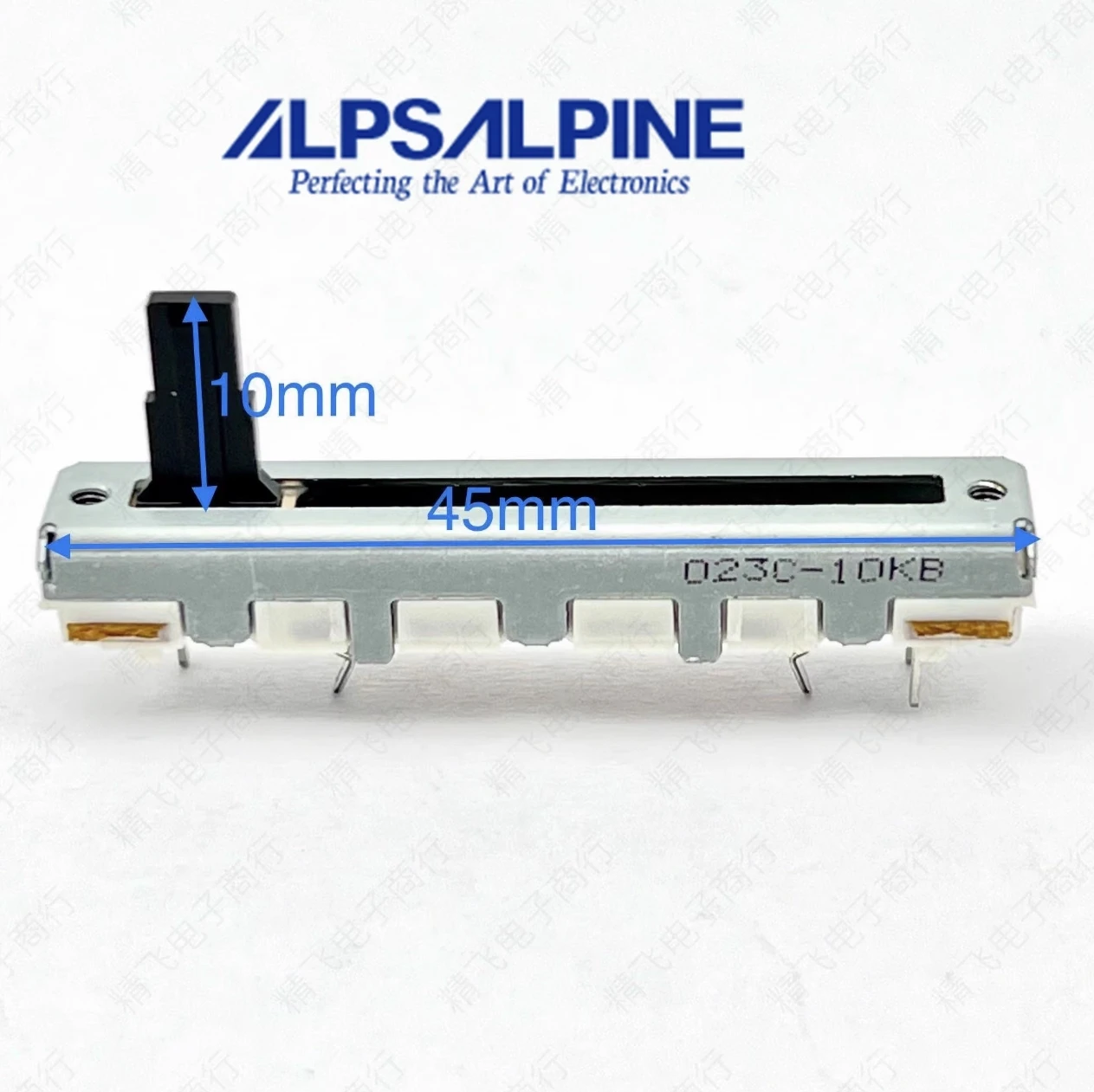Фото 1 шт., японский ALPS Alps RS30111ACOOV, однозвенный потенциометр прямого скольжения B10K, длина вала 10 мм №2