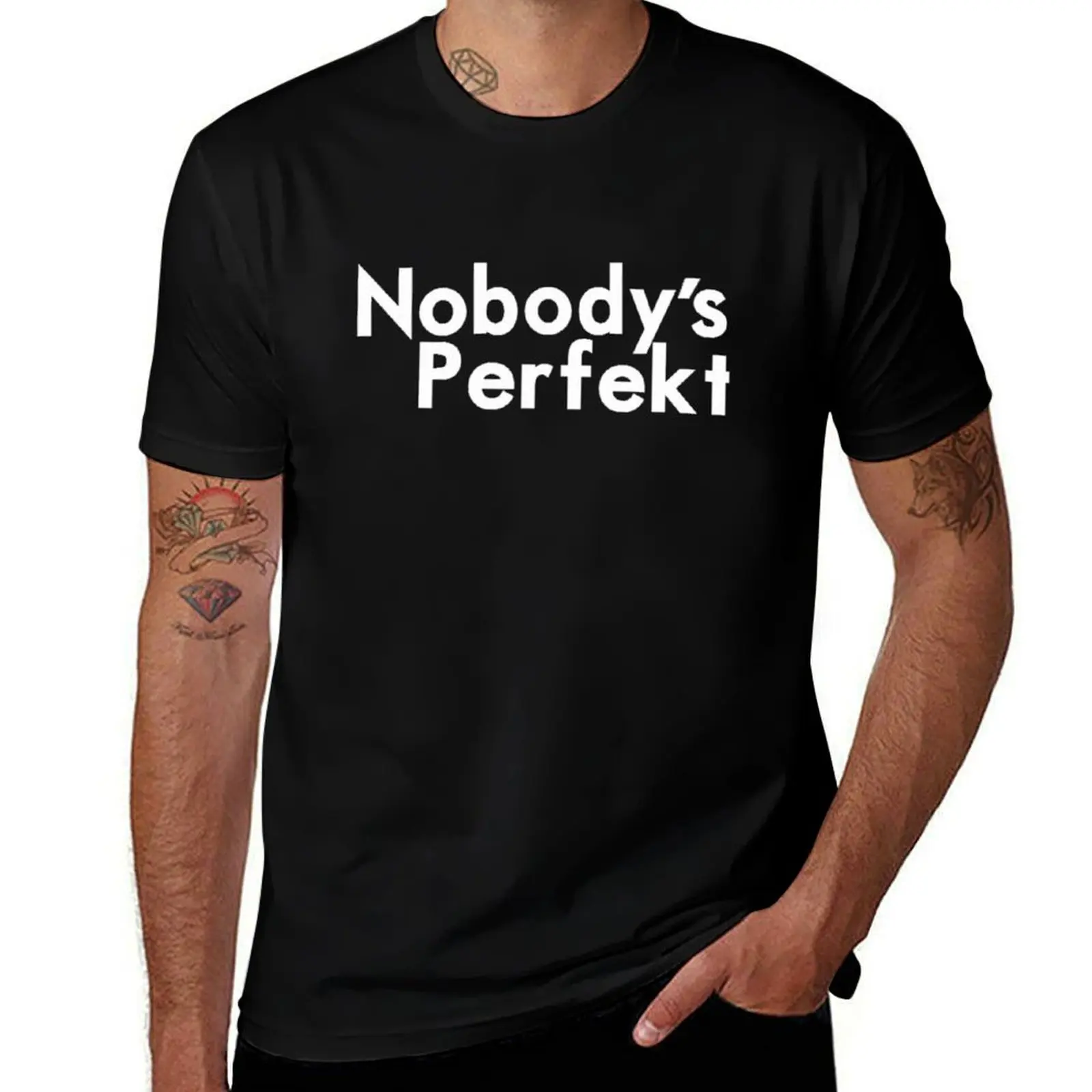 Футболка Nobodys Perfekt, футболки с рисунком рэпера, летний топ, индивидуальная мужская дизайнерская одежда