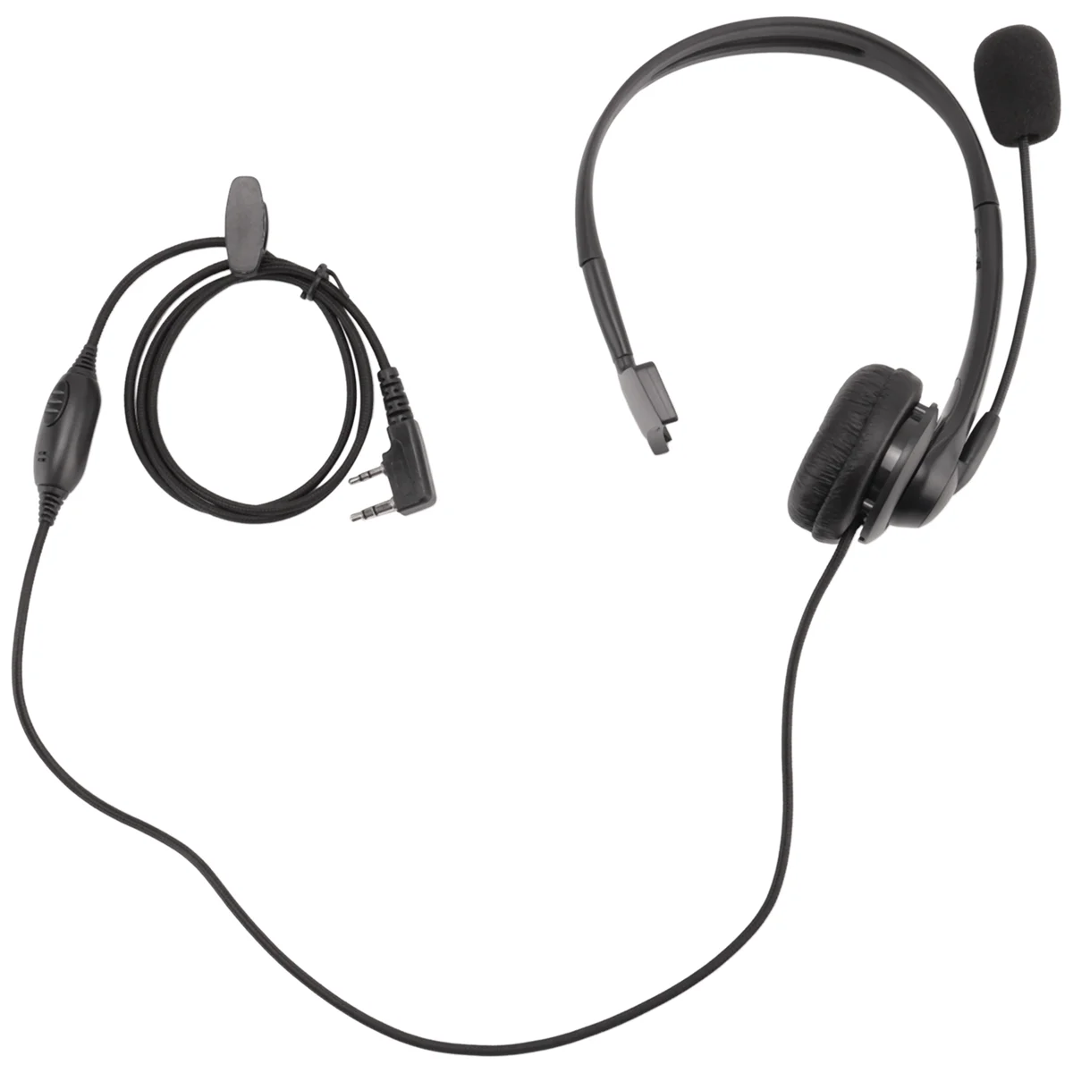 2-контактная микрофонная гарнитура PTT для KENWOOD RETEVIS BAOFENG UV5R 5R/888S