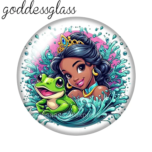 Disney Princesses Belle Tinker Elsa Snow white 12mm18mm20mm25mm Round photo glass cabochon flat back Making findings keychain (art.: 3920ca2d1d7c6) - 3920ca2d1d7c6