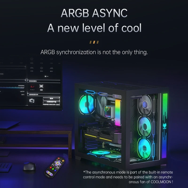 Фото 22IN1 5V 3-контактный контроллер ARGB и ШИМ-концентратора ШИМ-концентратора вентилятора Разветвитель адаптера SATA Кабель питания Пульт дистанционного управления для ПК Вентилятор охлаждения Световая полоса №3