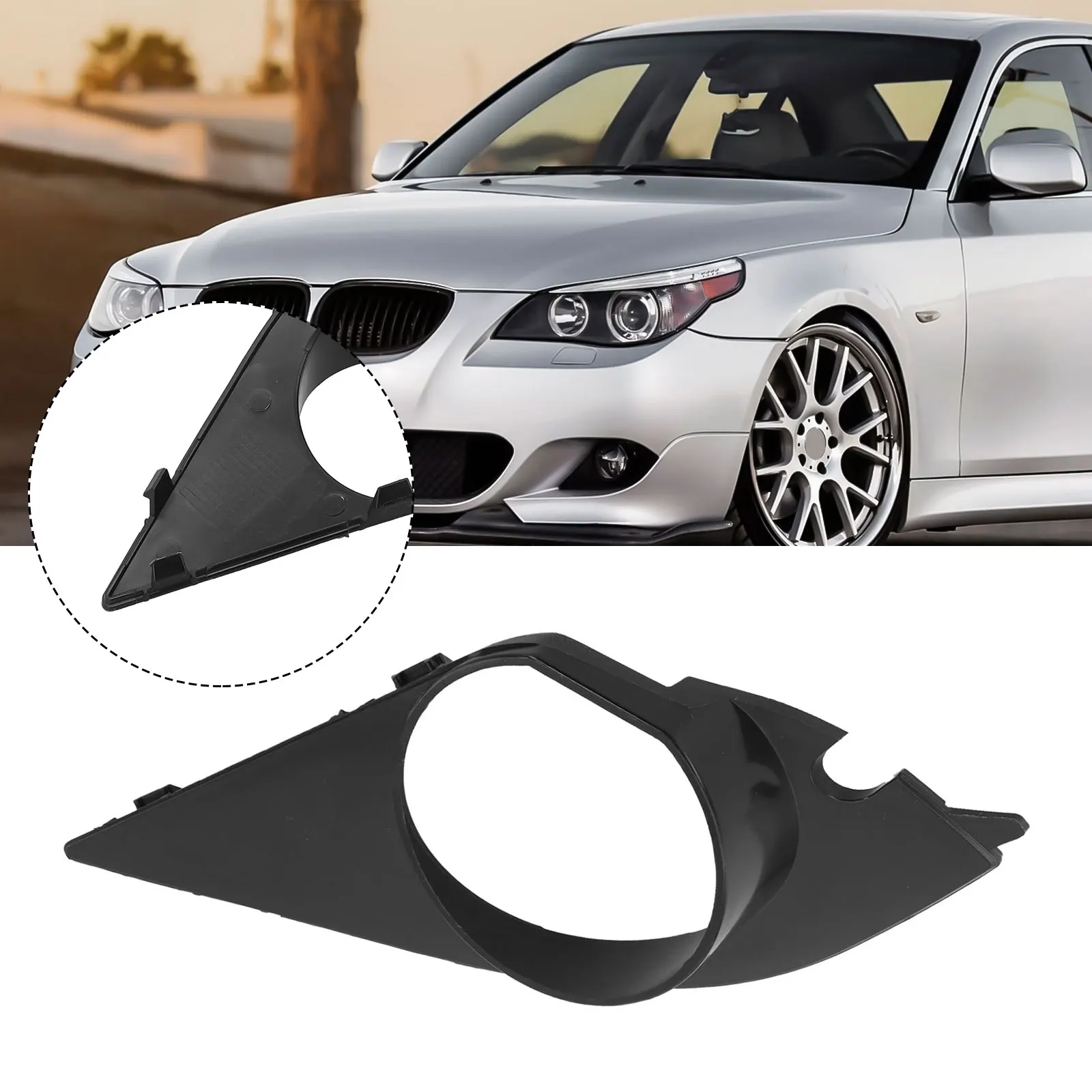 Фото ДЛЯ BMW E60 E61 M-SPORT передний бампер, фара, крышка с зажимом, левая накладка 51117896603, 2024, горячая распродажа, новинка и высокое качество №2