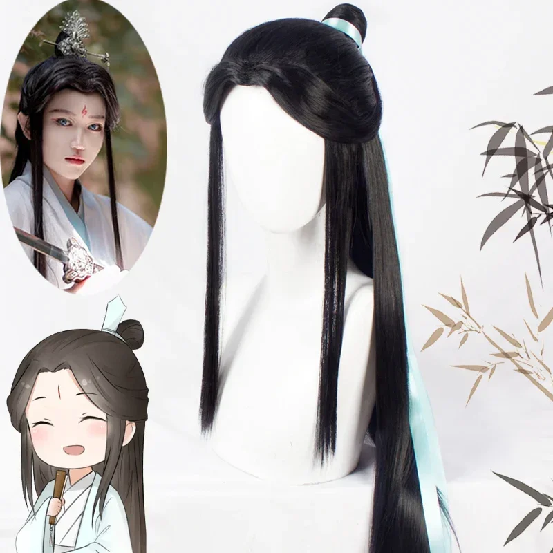 Костюм для косплея Shi Qingxuan из аниме Tian Guan Ci Fu, костюм для косплея Ши Qingxuan, Корона парика, складной веер для женщин и мужчин, косплей на Хэллоуин