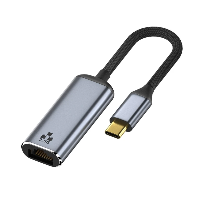 Ethernet-конвертер RJ45 LAN, адаптер USBC к внешнему разъему 2500 Мб