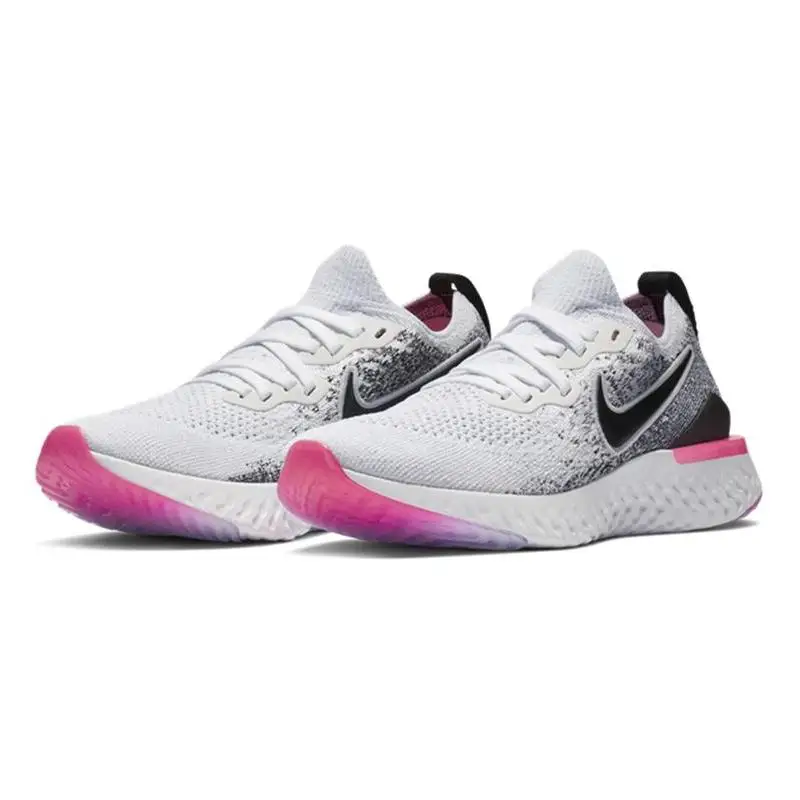 Фото Женские кроссовки Nike Epic React Flyknit 2 Oreo Pink BQ8927-103 №3