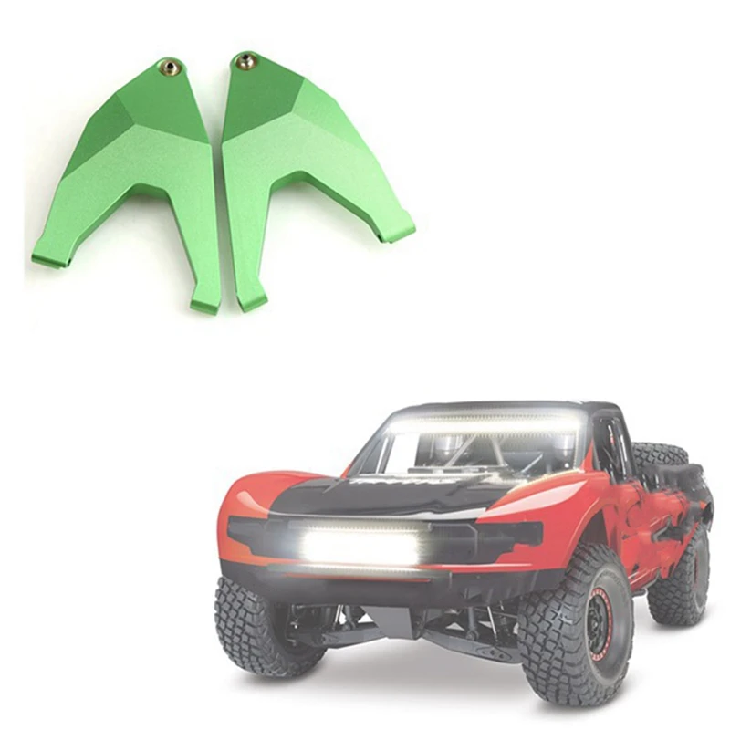 2 шт. металлический передний нижний рычаг подвески для Traxxas Unlimited Desert Racer UDR 1/7 RC, детали для обновления автомобиля, аксессуары, зеленый цвет