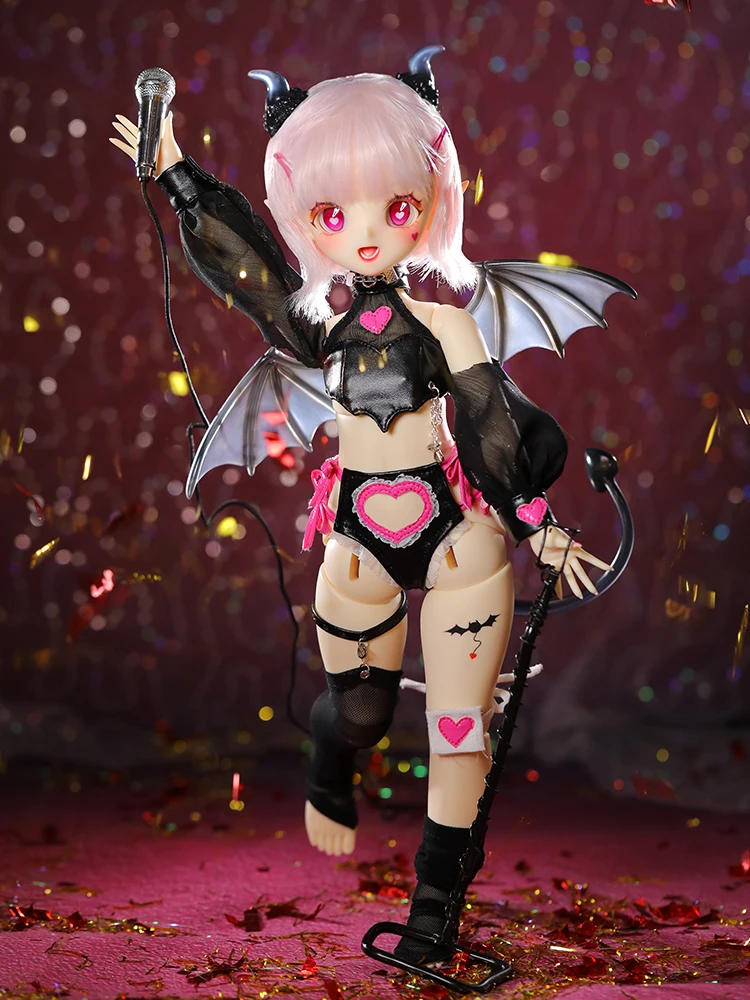 Фото Большое железное яйцо BJD кукла 4 точки SD кукла Chezia Маленький Дьявол макияж Высококачественная антижелтая Смола аутентичная №4