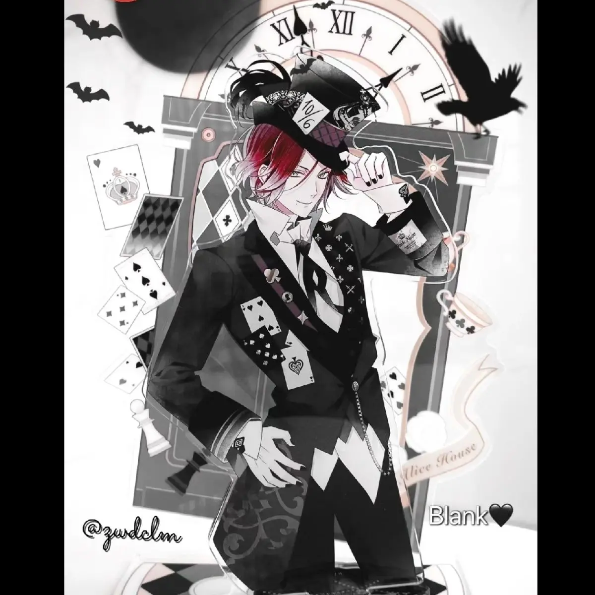 Diabolik Lovers акриловая подставка Волшебник покер Сакамаки Аято фигурка дисплей аниме коллекция товаров настольный декор орнамент аксессуары
