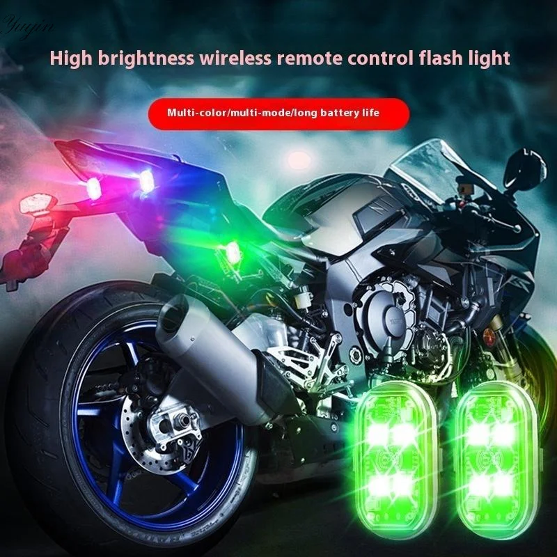 RGB светодиодные автомобильные стробоскопы, светодиодная вспышка для мотоцикла, беспроводной свет, сигнальные огни для самолетов, вертолетов, аксессуары