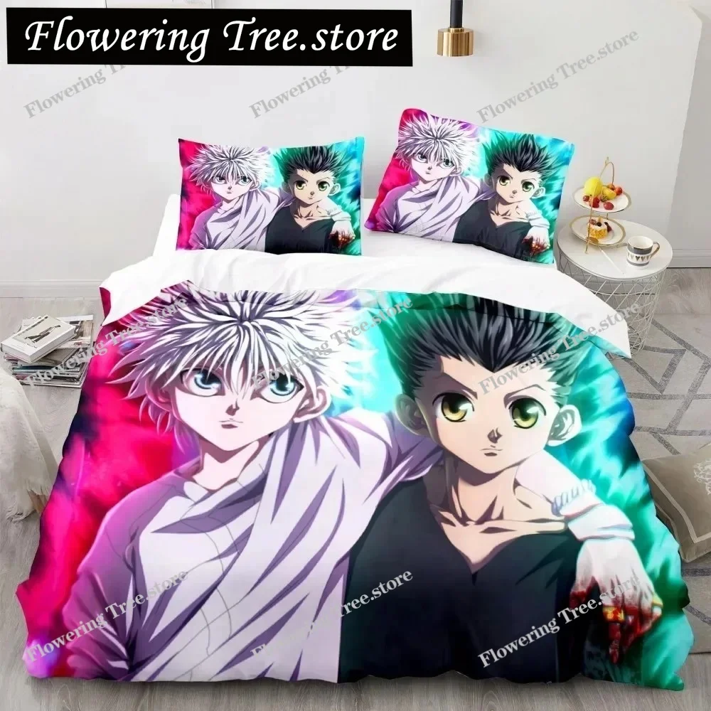 Hunter X Hunter 3D комплект постельного белья японского аниме Twin Queen King пододеяльник наволочки полиэстер для детей комплекты пододеяльников