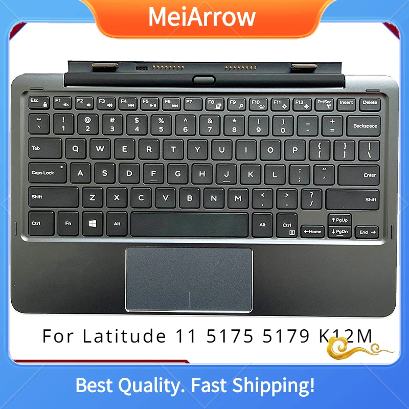 Новинка/Оригинальная клавиатура для Dell Latitude 11 5175 5179 K12M, клавиатура для планшета с нижней крышкой, портативная Базовая клавиатура, док-станция 0WF3MH