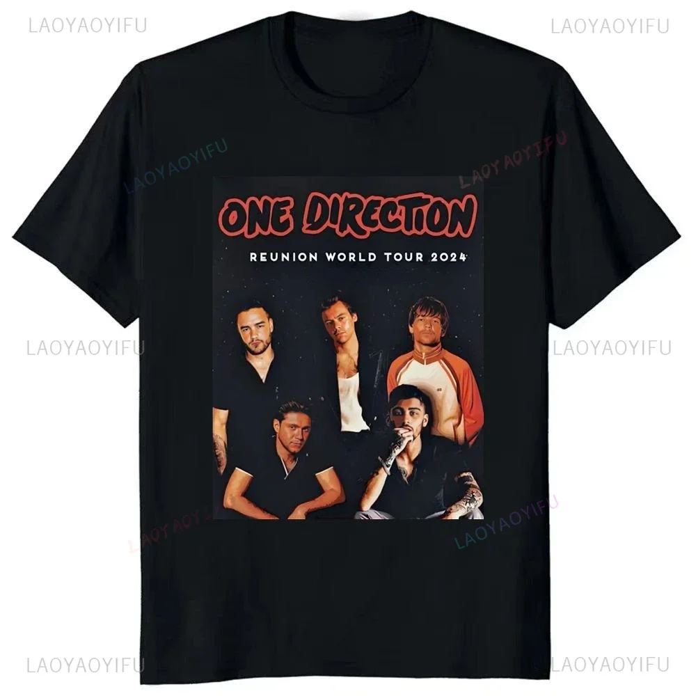 Классический Топ с графическим принтом для концерта One Direction, стильная повседневная футболка унисекс для празднования пика группы снова