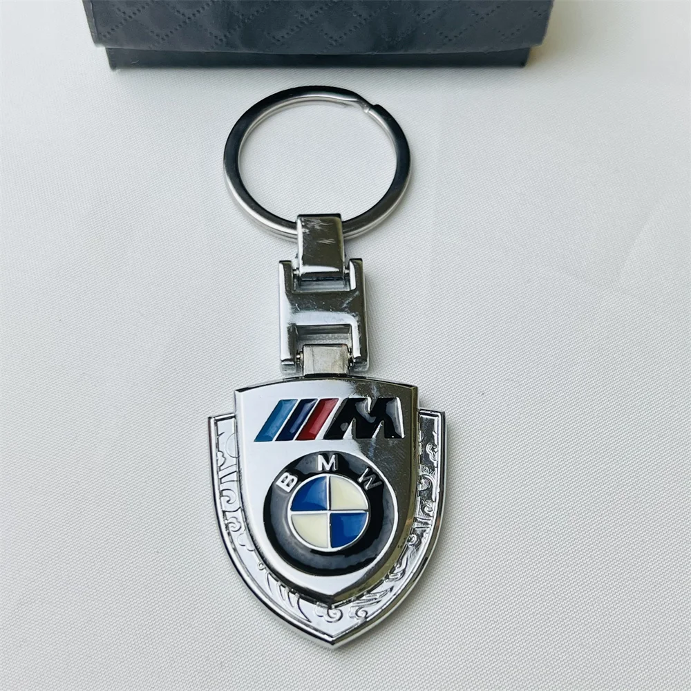 Брелок BMW металлический с эмблемой Стильный серебряный брелок для m e90 g26 e60 e46 f10 f30 e39 e36 f20 автомобильные аксессуары модный подарок