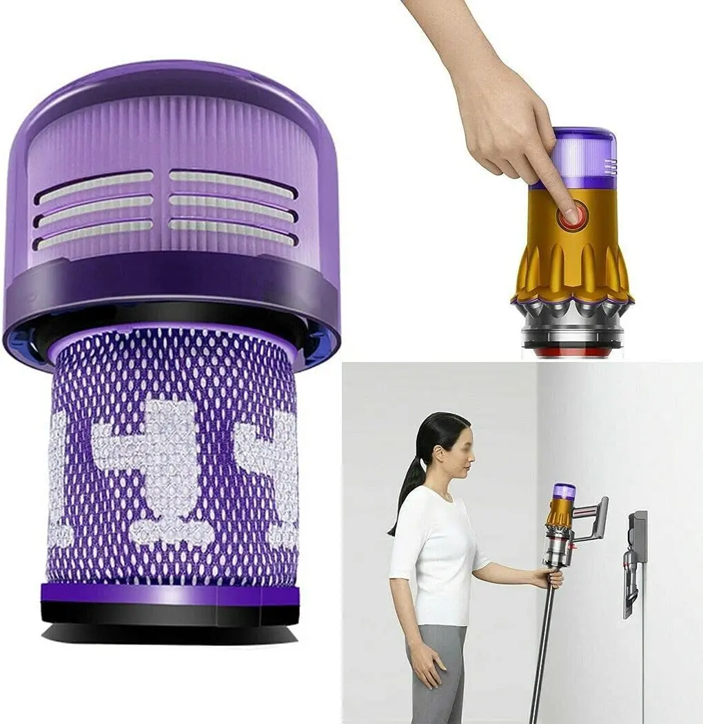 Фото Сменный многоразовый и моющийся фильтр Hepa для Dyson V12, тонкие детали для пылесоса, уборочная машина, инструмент для очистки 971517-01 №5