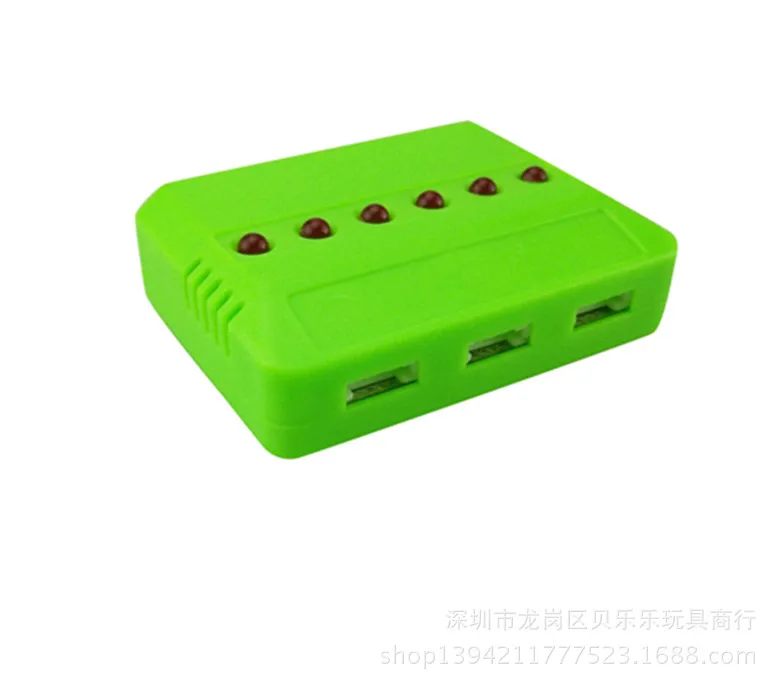 USB-зарядное устройство 6-в-1 для запасных частей для зарядки вертолета Wltoys K170 RC