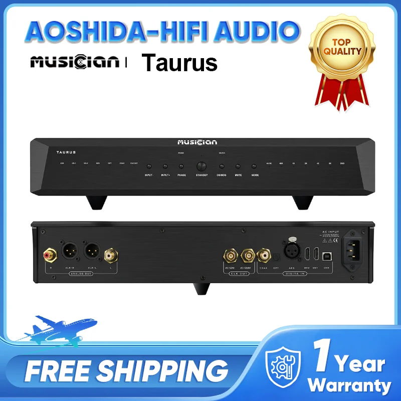 Musician TAURUS R2R DAC USB DAC ARM STM32F446 ALTERA Высокоэффективный чип DSD1024 PCM1536 кГц Цифровой аудиодекодер Аналоговый выход