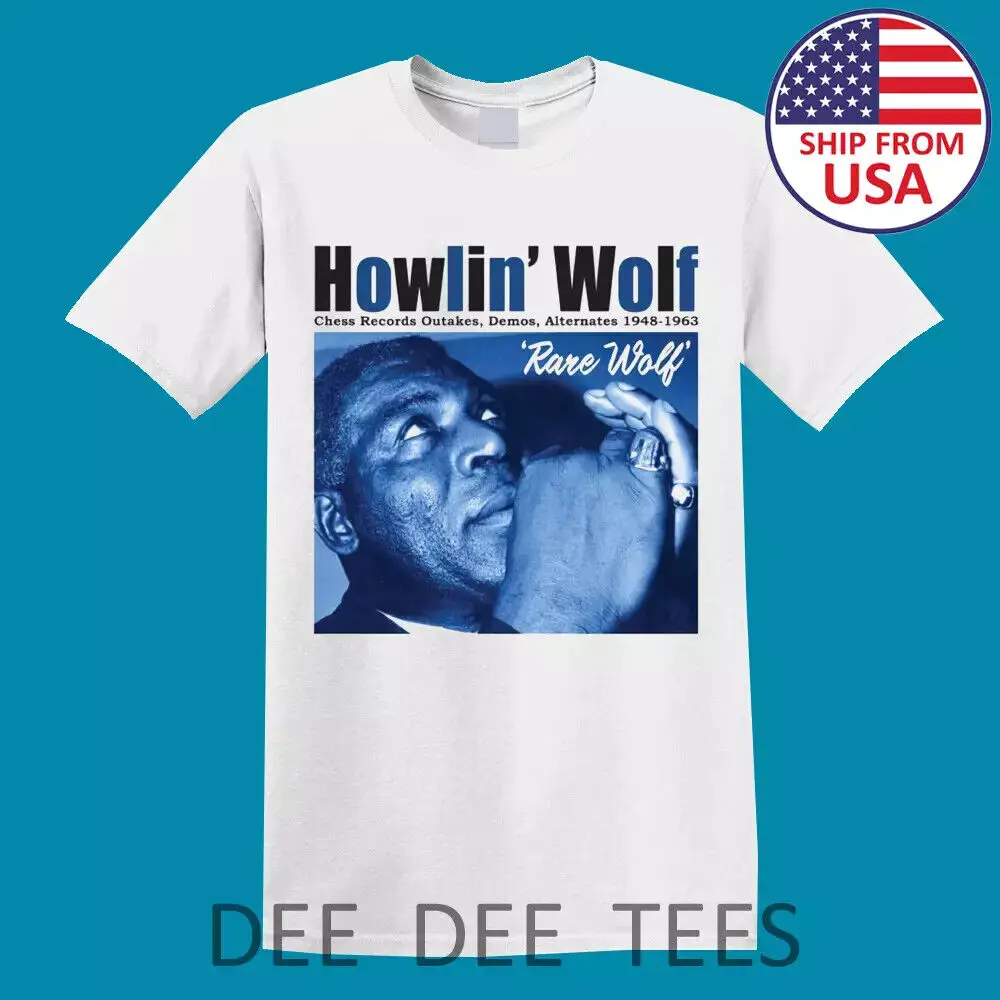 Мужская белая футболка Howlin' Wolf редкий волк 1948-1963 размеры от S до 5XL