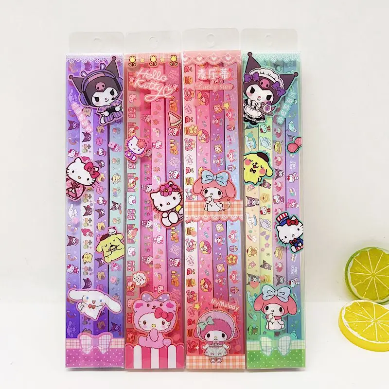 Sanrio Kawaii Kuromi Hello Kitty помампурин звезда сделай сам оригами счастливая звезда бумажная мультяшная моя мелодия ручная работа полоски звезды детские подарки