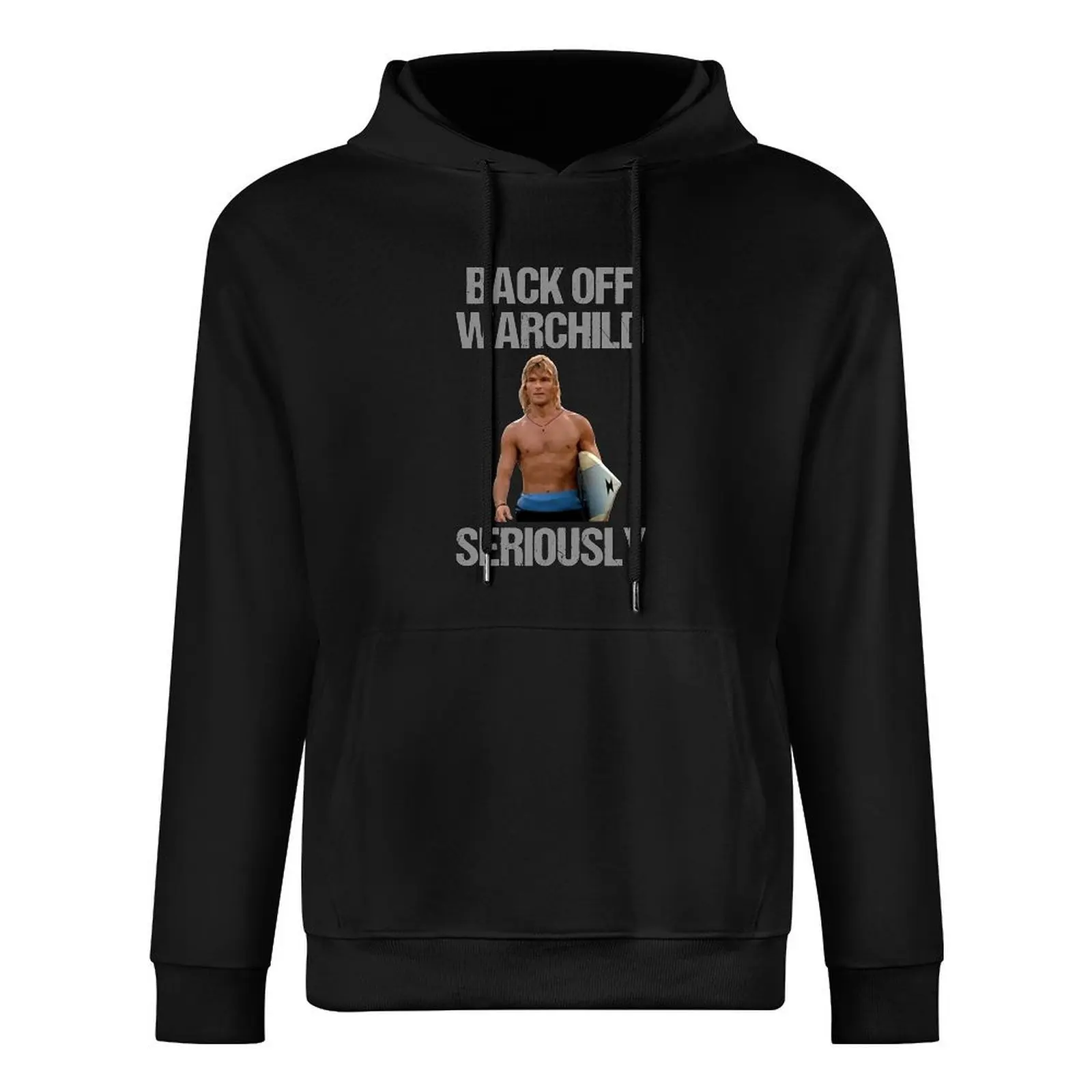 Фото Back Off Warchild Seriously пуловер с капюшоном, мужская осенняя одежда, корейская одежда, мужская одежда, футболки с рисунком, мужские толстовки для мужчин №3