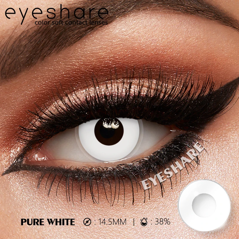 Фото EYESHARE Хэллоуин Сумасшедшие Черно-Белые Линзы-Призраки Косплей Цветные Контактные Линзы Дракула Красные Глаза Контактные Линзы Для Макияжа Вампира №4