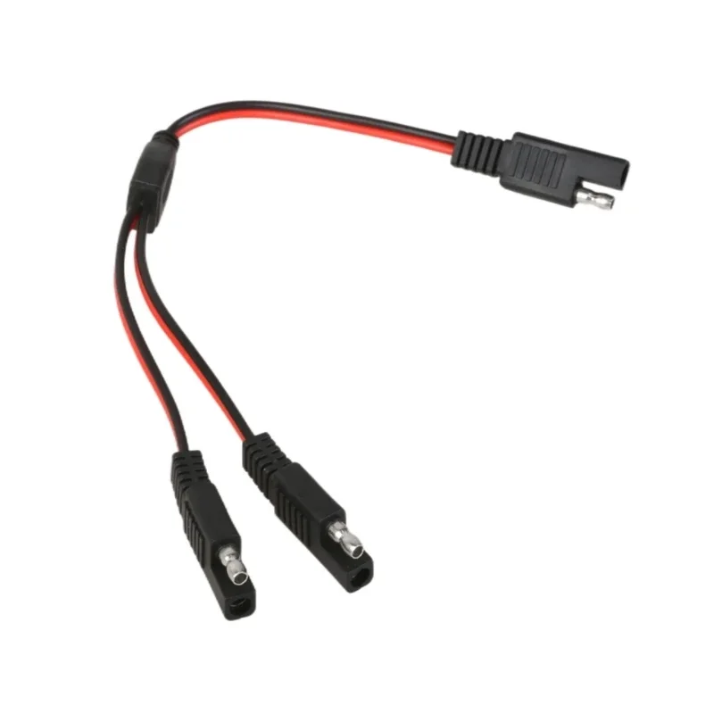Фото 18AWG SAE Y-разветвитель SAE 1-2 зарядные автомобильные разъемы Кабель Y-разветвитель для аккумулятора кемпингового прицепа №1