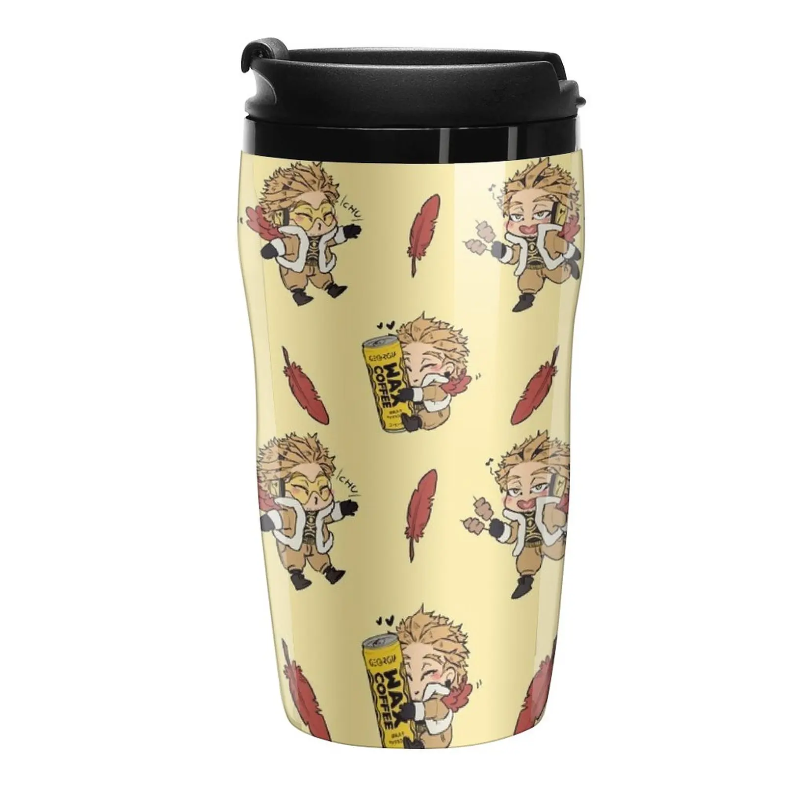 Новая дорожная кофейная кружка Chibi Hawks, большие кофейные чашки, аксессуары для кофе