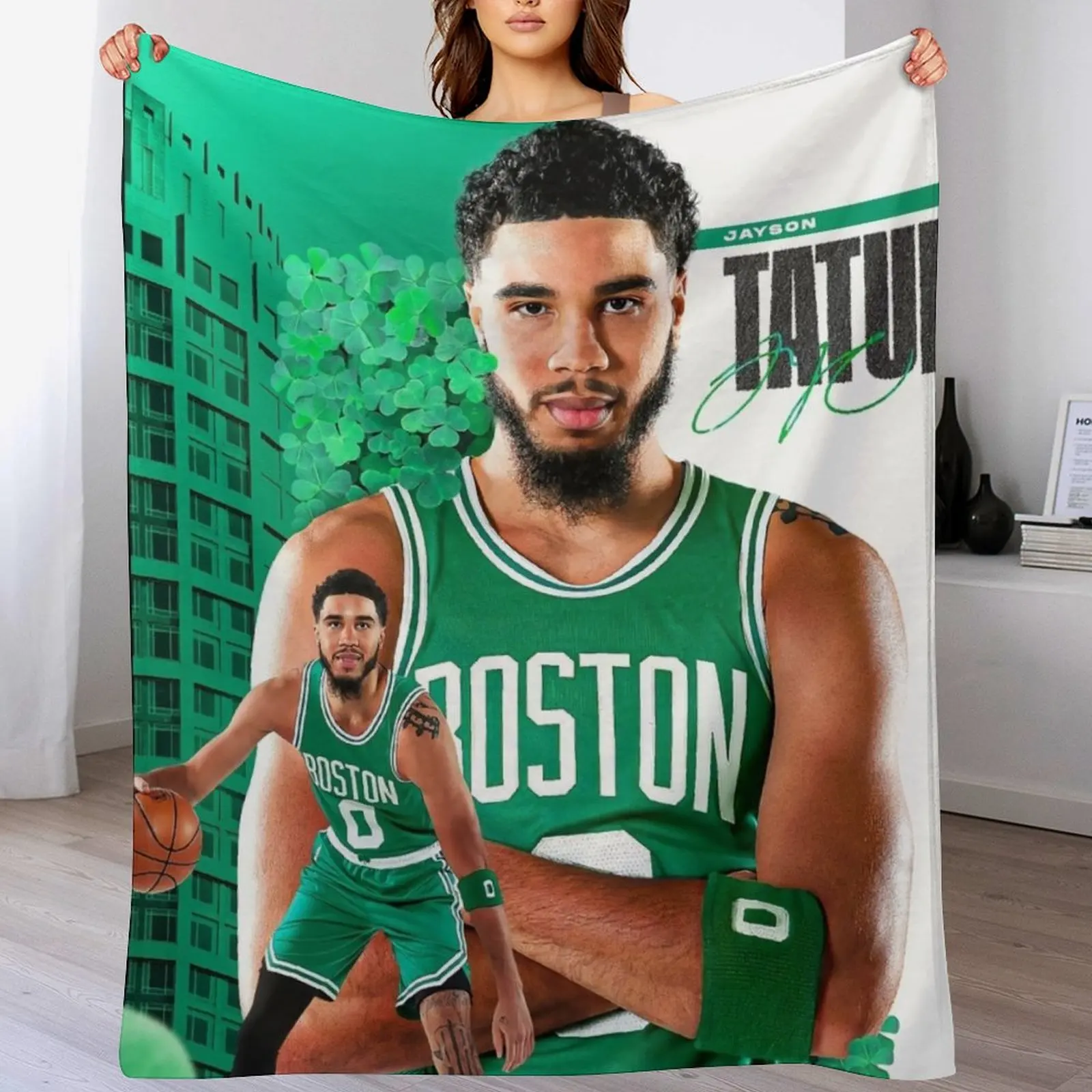 Одеяло Jayson Tatum 0 Champions, мягкие большие меховые одеяла