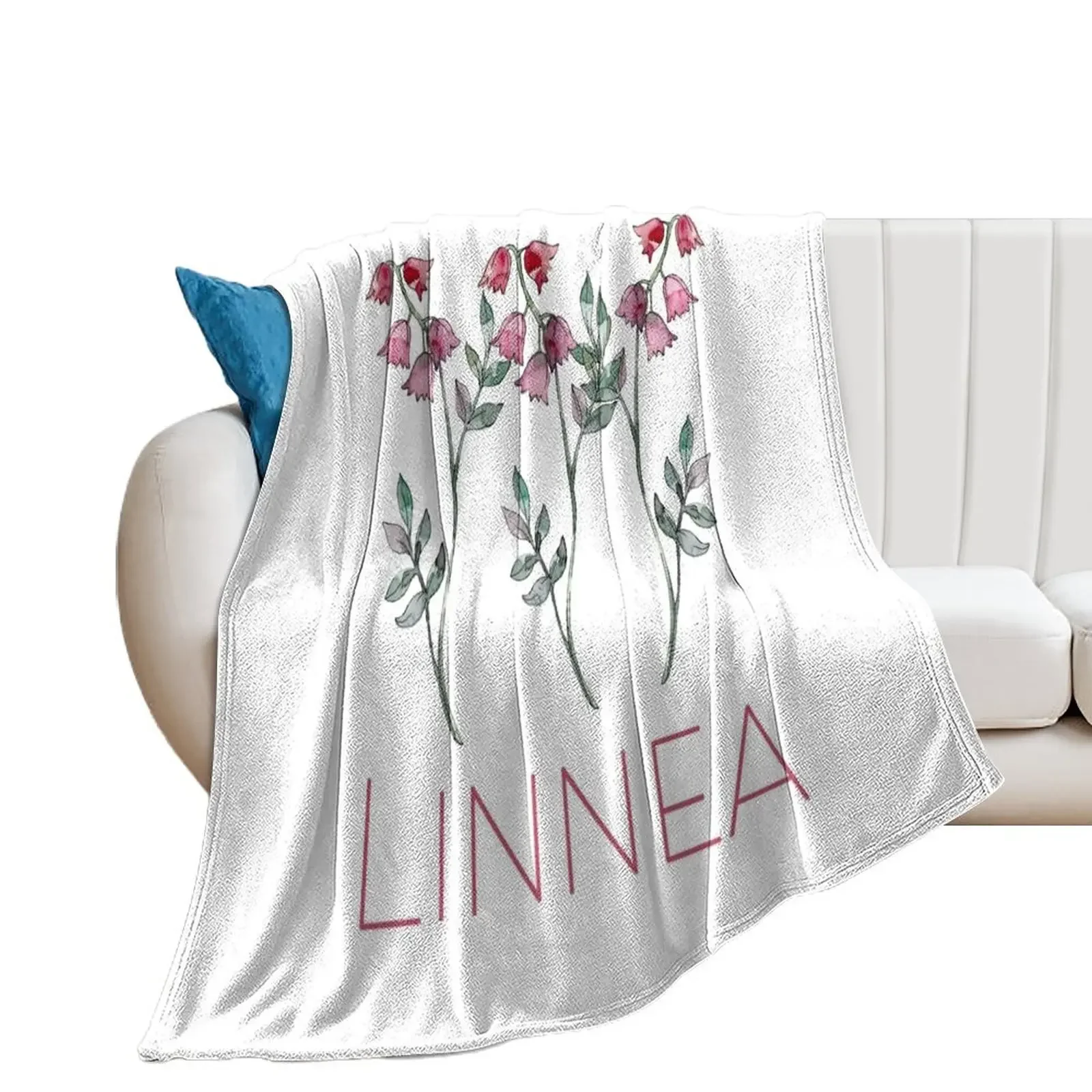 Одеяло Nordic Wildflower Linnea Twinflower Pretty Pink Flowers с цветочным принтом, спальный мешок, многофункциональные винтажные одеяла