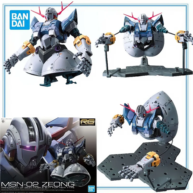 BANDAI оригинал в наличии RG MSN-02 ZEONG Gundam сборная модель комплект аниме мультфильм аниме фигурки модель Collectio игрушка