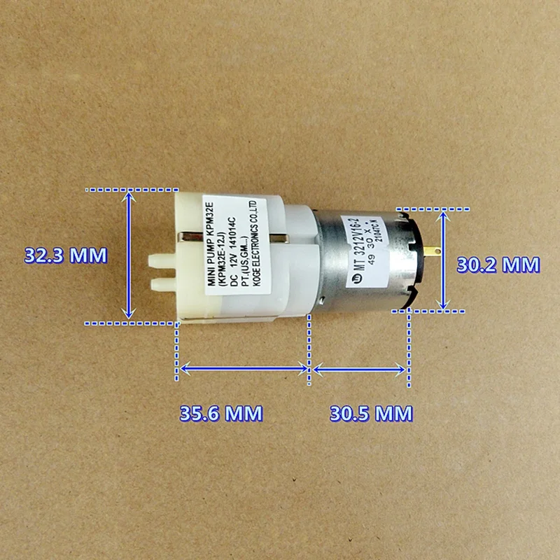 Фото KOGE DC 12 В Micro 32 мм KPM32E-12J Воздушный насос Большой расход Напорный насос Напорный насос Массажное кресло Массажная подушка Очиститель воздуха №3